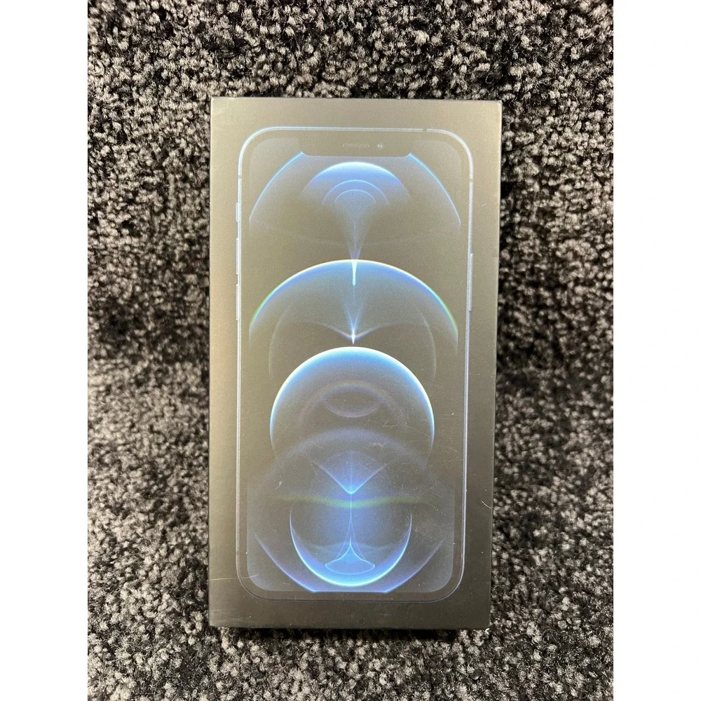 [BOX ONLY] Apple iPhone 12 Pro Pacific Blue 128GB Box and Papers